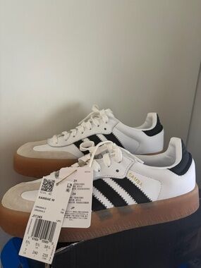 adidas Samba Platform Women’s Sneakers White Black Gum